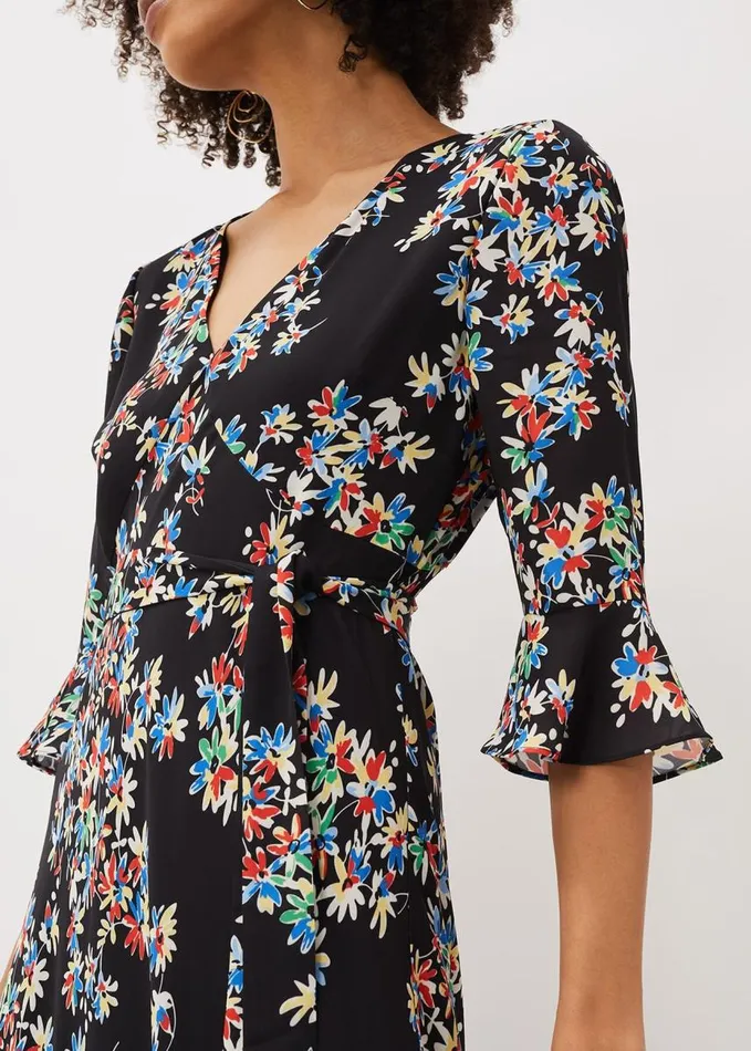 Phase Eight Emmaline Floral Maxi Dress Blackmulti Women Dresses