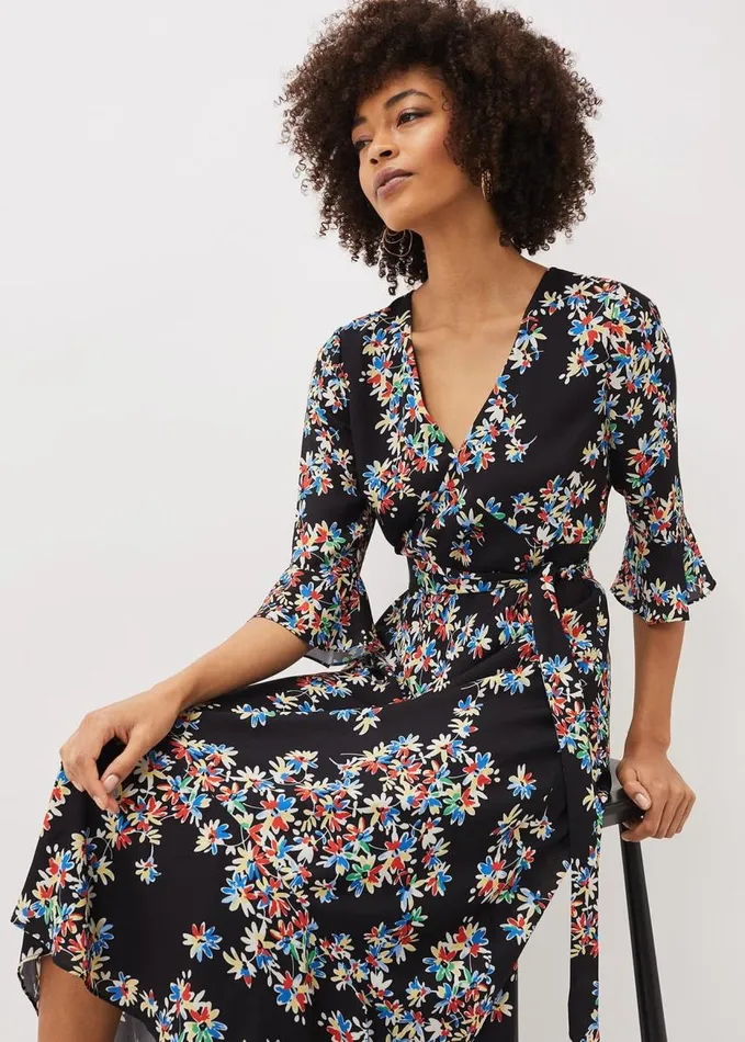Phase Eight Emmaline Floral Maxi Dress Blackmulti Women Dresses