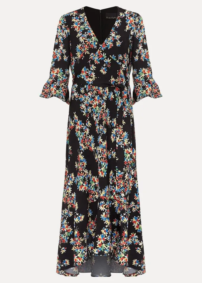 Phase Eight Emmaline Floral Maxi Dress Blackmulti Women Dresses