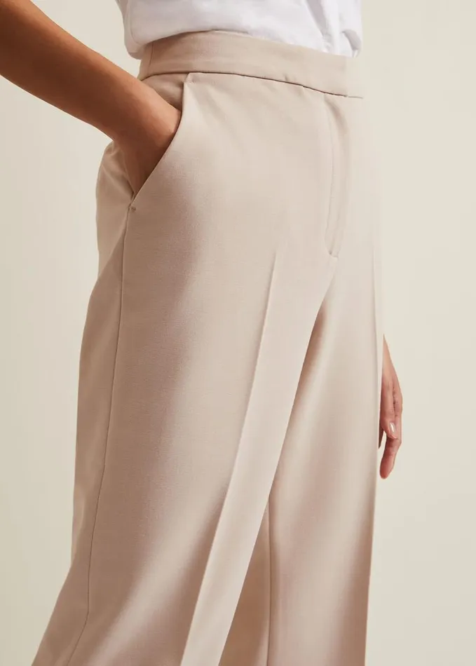 Phase Eight Everlee Crop Straight Leg Smart Trouser Stone Women Trousers