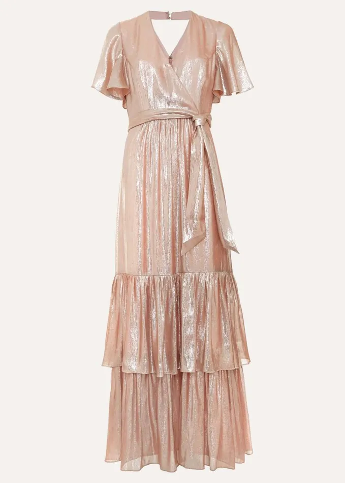 Phase Eight Fleur Metallic Maxi Dress Metallic Women Dresses