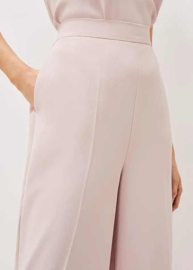 Phase Eight Florentine Wide Leg CoOrd Trouser Antique Rose Women Trousers