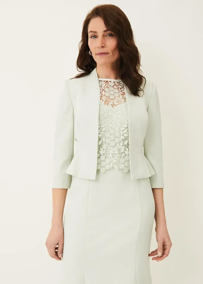 Phase Eight Georgia Occasion Jacket Spearmint Women Jackets