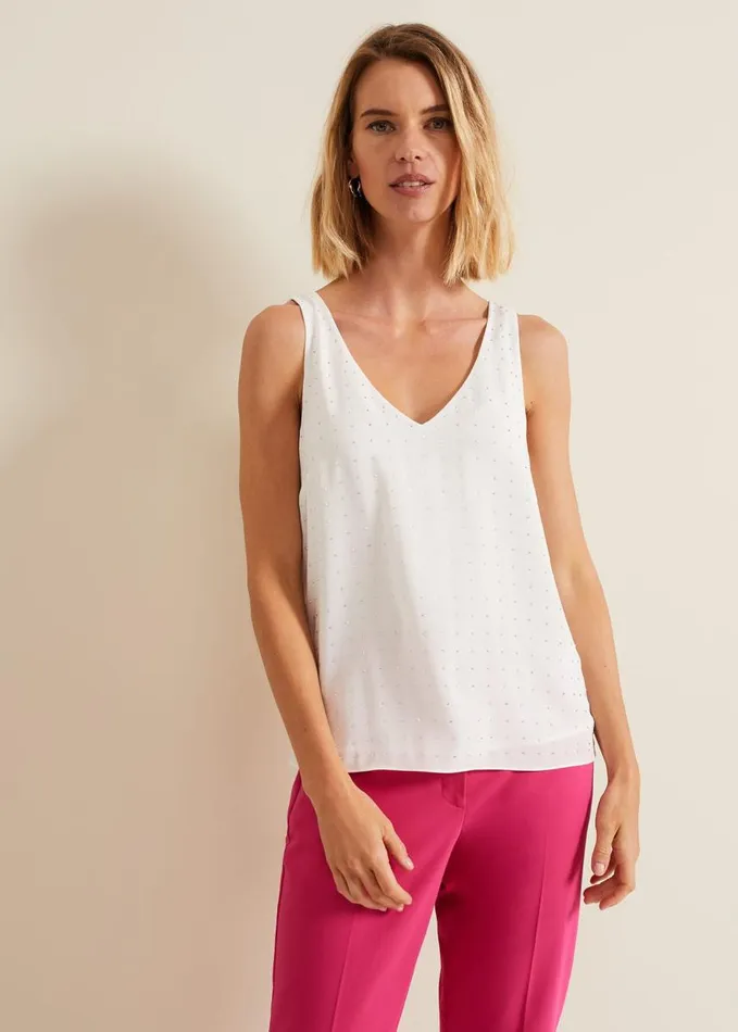 Phase Eight Hayley Hotfix Vest Nude Women Shirts and Blouses