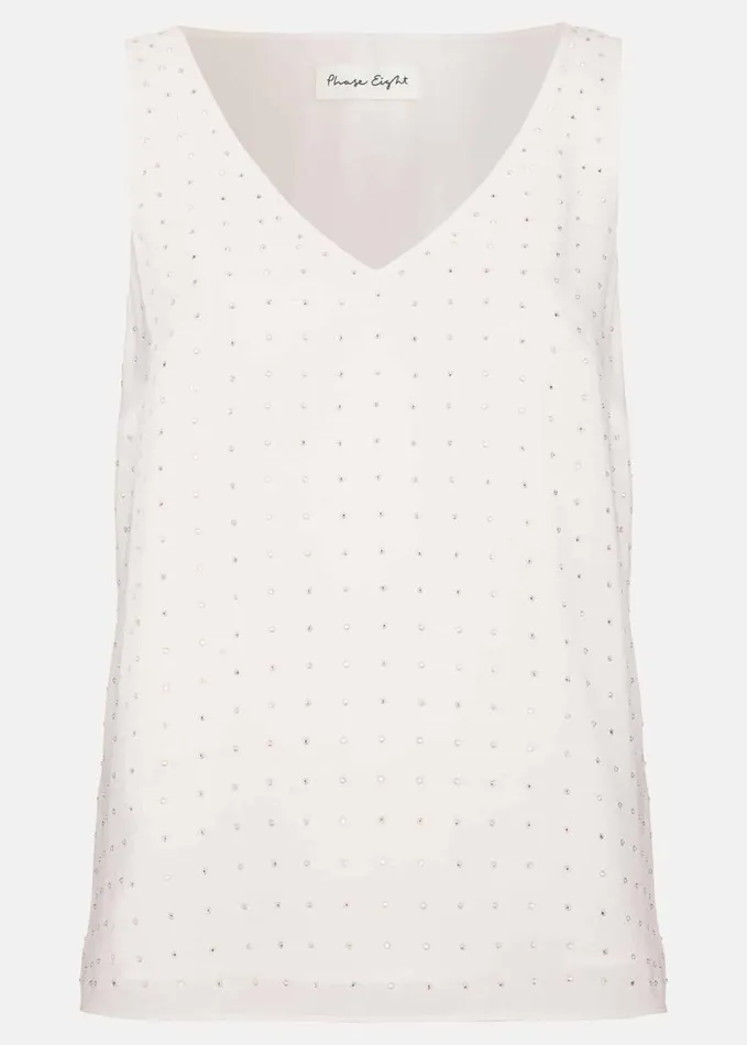 Phase Eight Hayley Hotfix Vest Nude Women Shirts and Blouses
