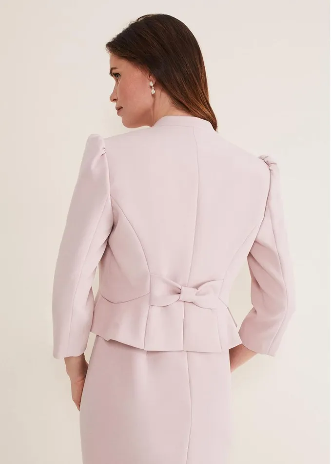 Phase Eight Isabella Bow Jacket Antique Rose Women Jackets