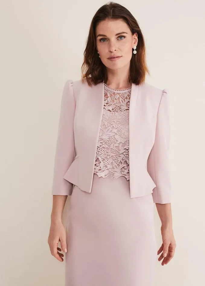 Phase Eight Isabella Bow Jacket Antique Rose Women Jackets