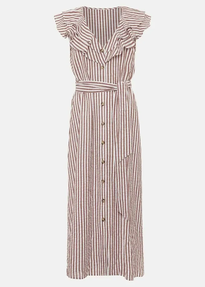 Phase Eight Jamilla Striped Midi Dress Ivorynatural Women Dresses