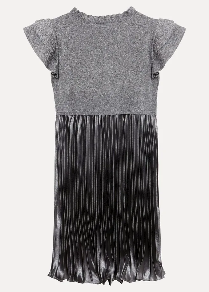 Phase Eight Jayla Silver Knit Dress Silver Women Dresses