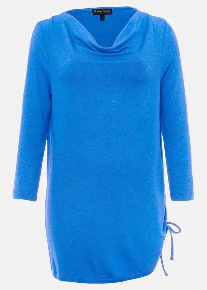 Phase Eight Jazmin Ruched Side Top Bright Blue Women Tops and TShirts