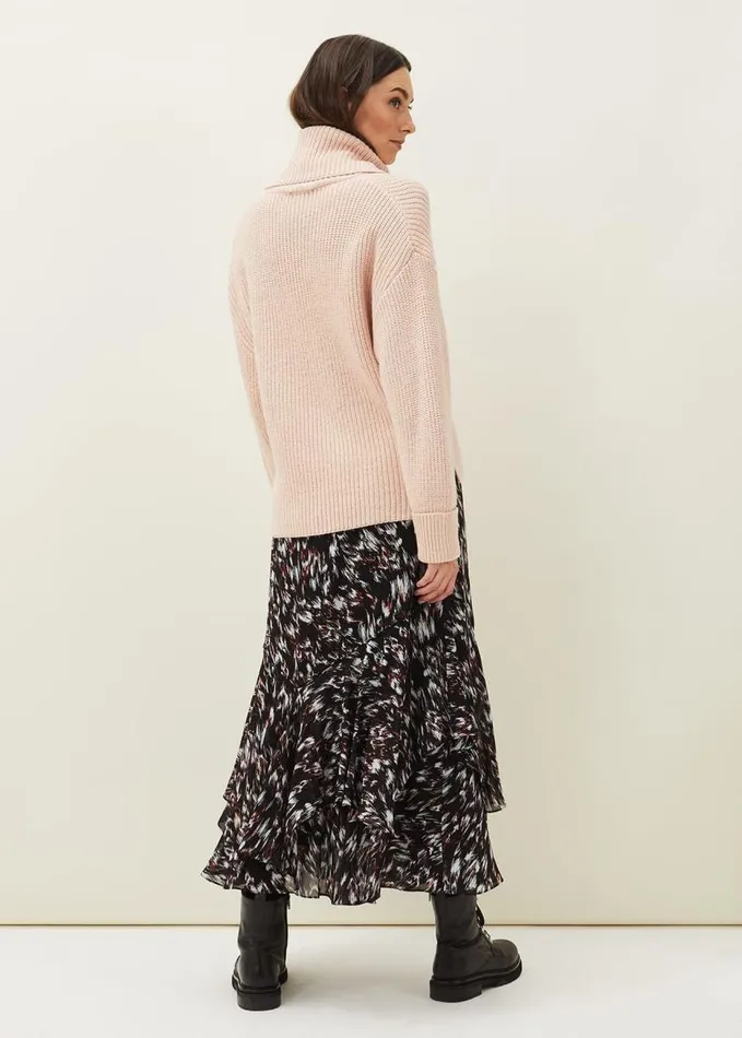 Phase Eight Kayley Abstract Print Maxi Skirt Navymulti Women Skirts