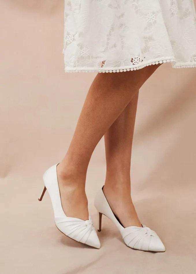 Phase Eight Kendal Court Shoe Ivory Women Occasion Shoes
