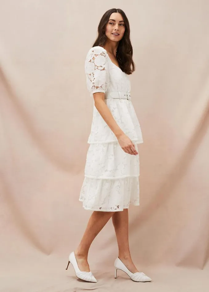Phase Eight Kendal Court Shoe Ivory Women Occasion Shoes