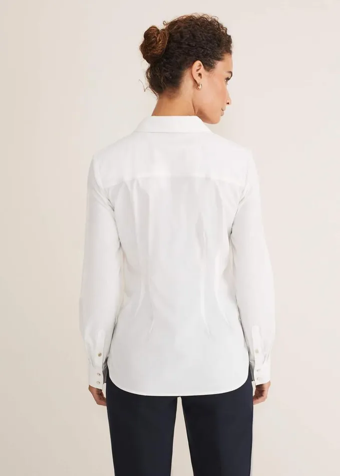 Phase Eight Kiyah Fitted Shirt White Women Shirts and Blouses