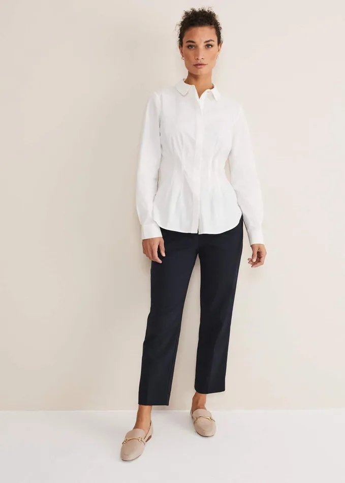 Phase Eight Kiyah Fitted Shirt White Women Shirts and Blouses