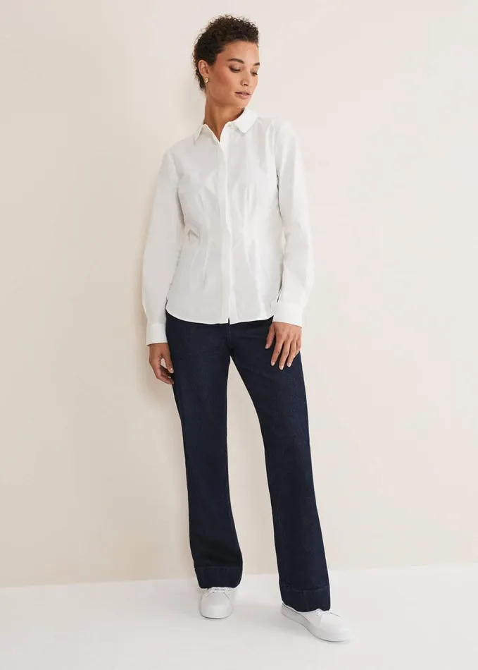 Phase Eight Kiyah Fitted Shirt White Women Shirts and Blouses