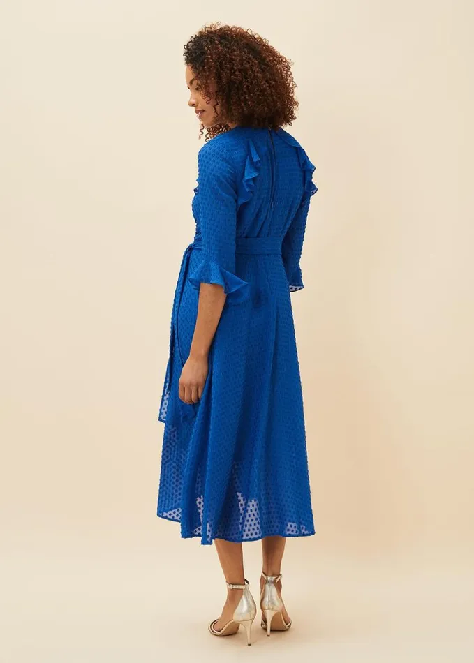 Phase Eight Lilibeth Wrap Midi Dress Capri Blue Women Dresses