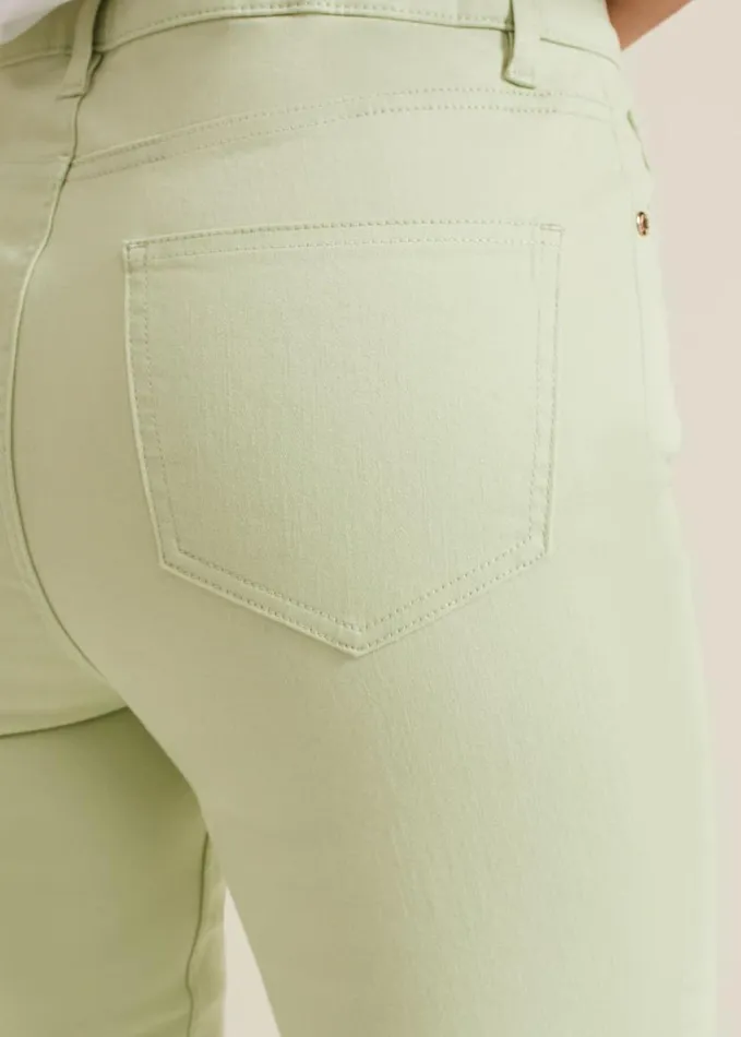 Phase Eight Lindsey Cropped Straight Leg Jeans Green Women Jeans