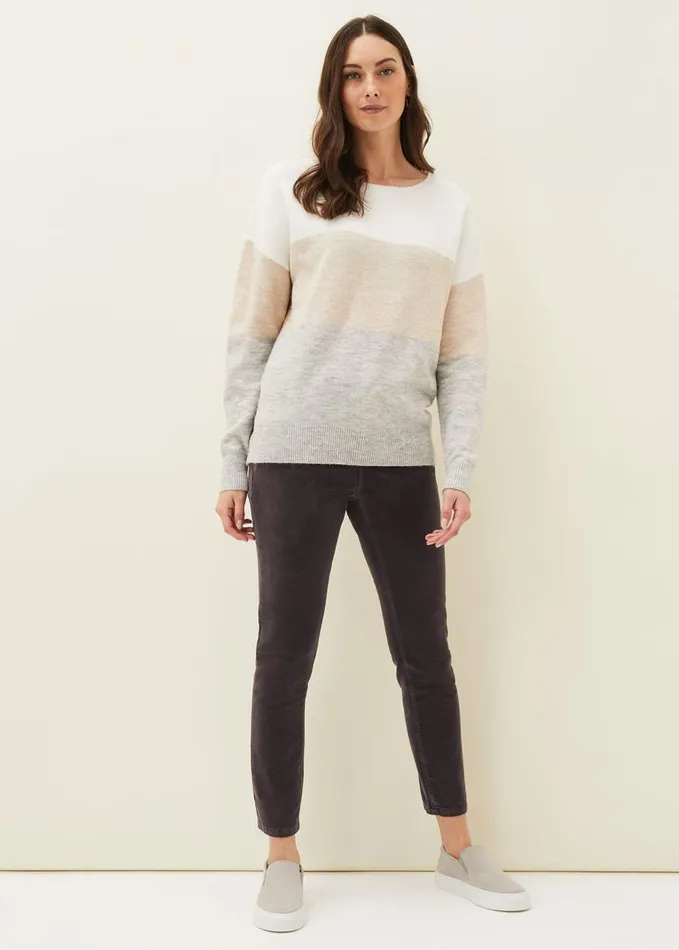 Phase Eight Lucial Stripe Knit Jumper Multicoloured Women Knitwear