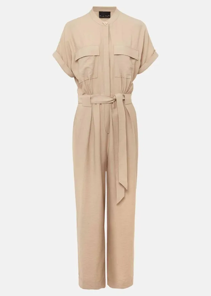Phase Eight Lyla Stone Wide Leg Jumpsuit Stone Women Dresses