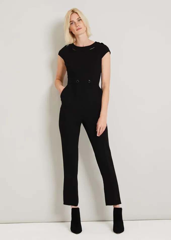Phase Eight Margot City Suit Jumpsuit Black Women Dresses