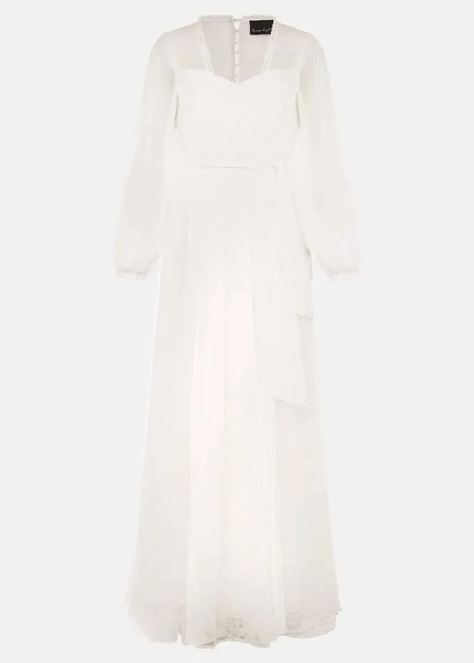 Phase Eight Mariana Pleated Lace Wedding Dress Pearl Women Dresses