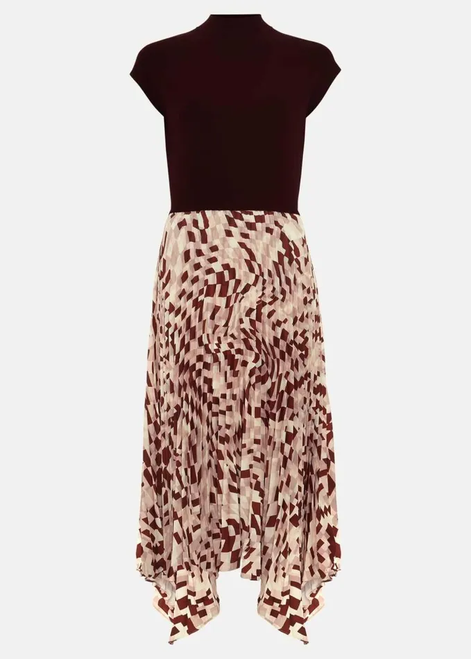 Phase Eight Maya Woven Hem Geo Dress Multicoloured Women Dresses