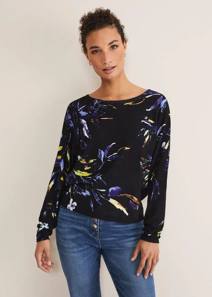 Phase Eight Mellanie Floral Jumper Multicoloured Women Knitwear