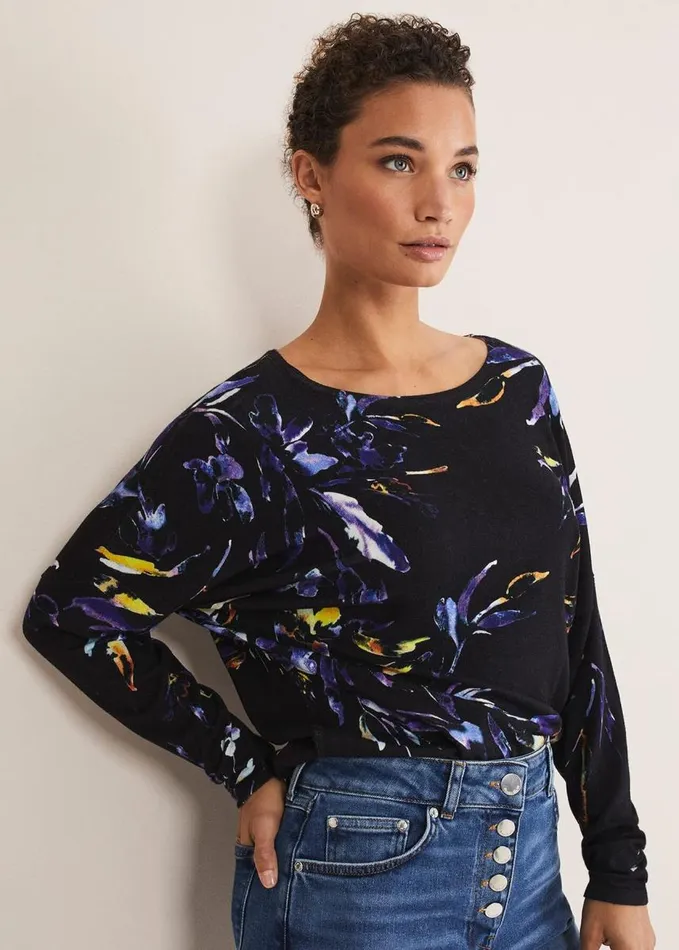 Phase Eight Mellanie Floral Jumper Multicoloured Women Knitwear