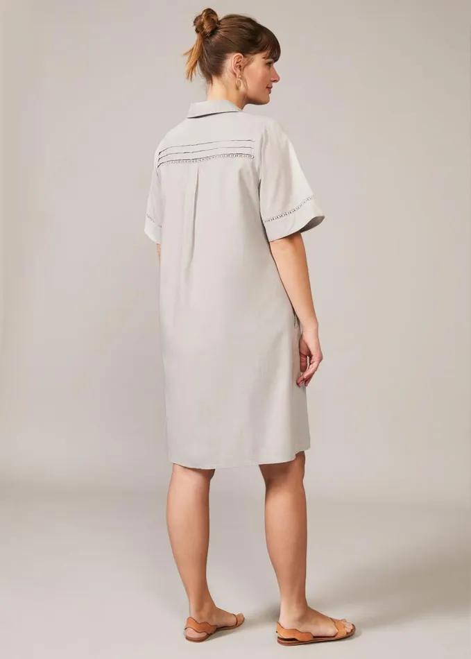 Phase Eight Mikayla Shirt Dress Grey Women Dresses