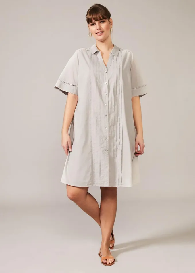 Phase Eight Mikayla Shirt Dress Grey Women Dresses