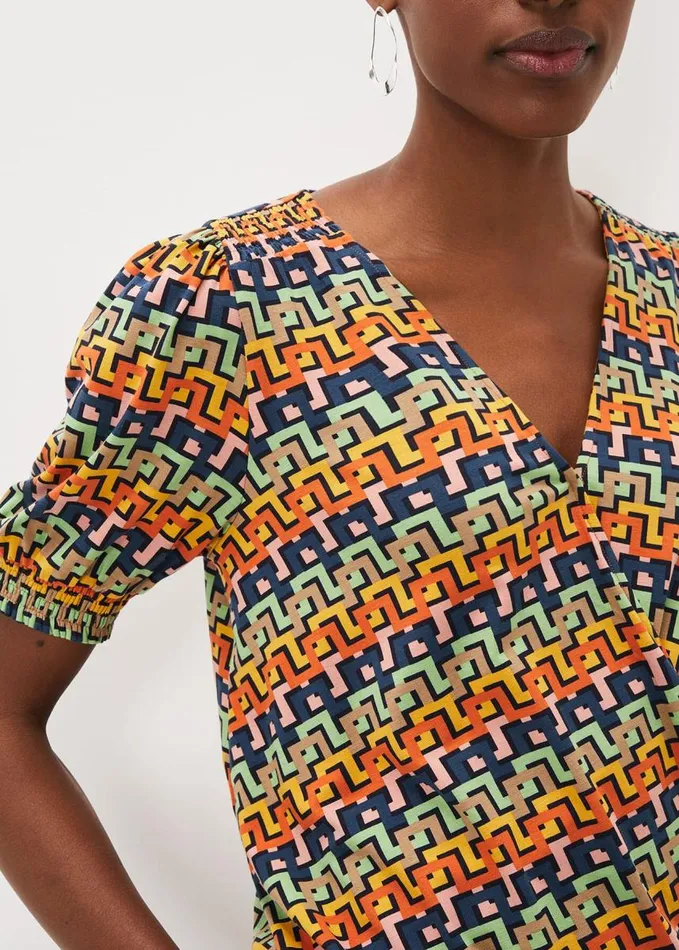 Phase Eight Milano Wrap Top Multicoloured Women Tops and TShirts
