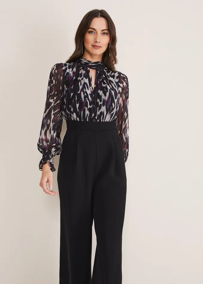 Phase Eight Millicent Print Jumpsuit Multicoloured Women Dresses
