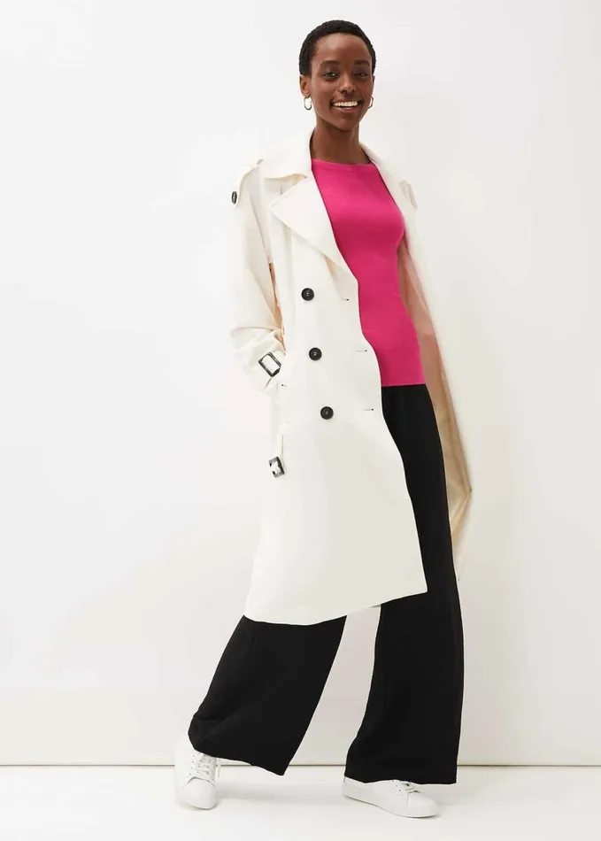 Phase Eight Molla Crew Neck Jumper Hot Pink Women Knitwear