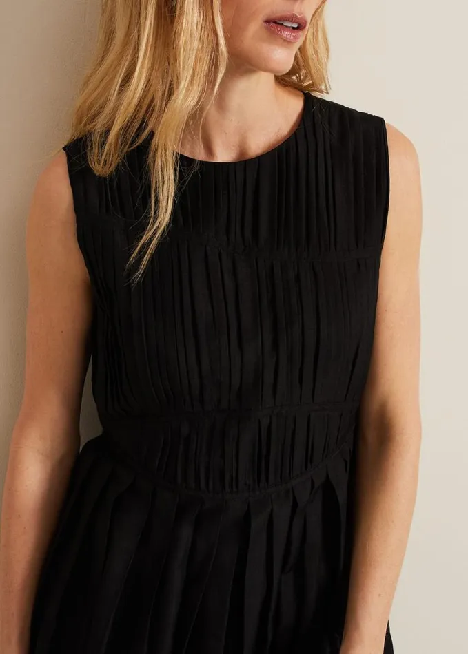 Phase Eight Nala Black Bodice Mini Dress Black Women Dresses
