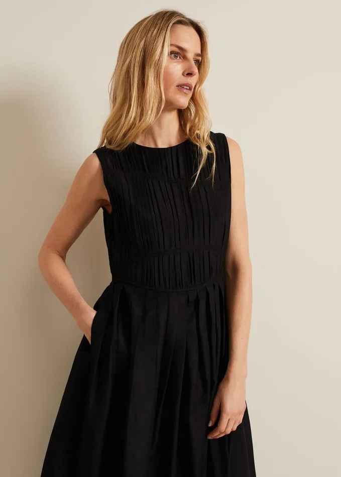Phase Eight Nala Black Bodice Mini Dress Black Women Dresses