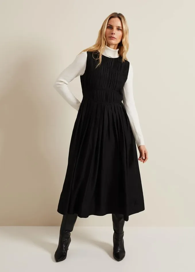 Phase Eight Nala Black Bodice Mini Dress Black Women Dresses