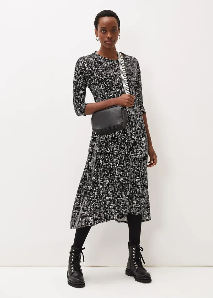 Phase Eight Paris Spot Print Dress Multicoloured Women Dresses
