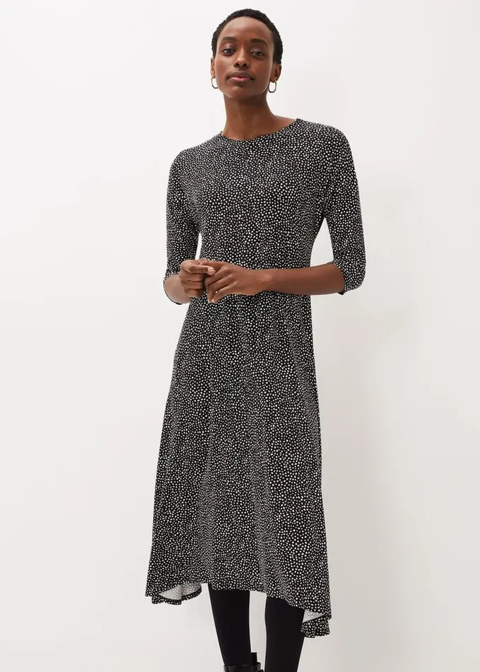 Phase Eight Paris Spot Print Dress Multicoloured Women Dresses