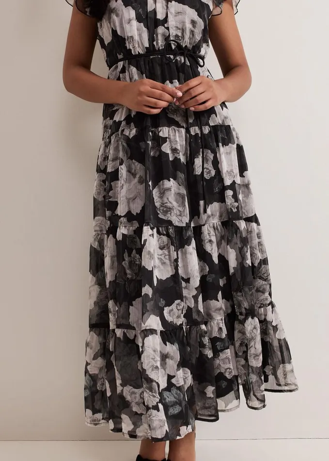 Phase Eight Petite Jordine Floral Print Midaxi Dress Multicoloured Women Petite Occasionwear