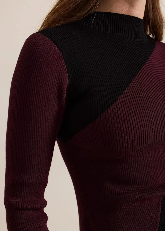 Phase Eight Petite Julie Fit And Flare Midi Dress Burgundy Women Dresses