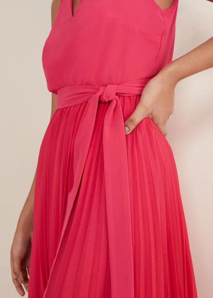 Phase Eight Petite Piper Ombre Maxi Dress Redpink Women Dresses