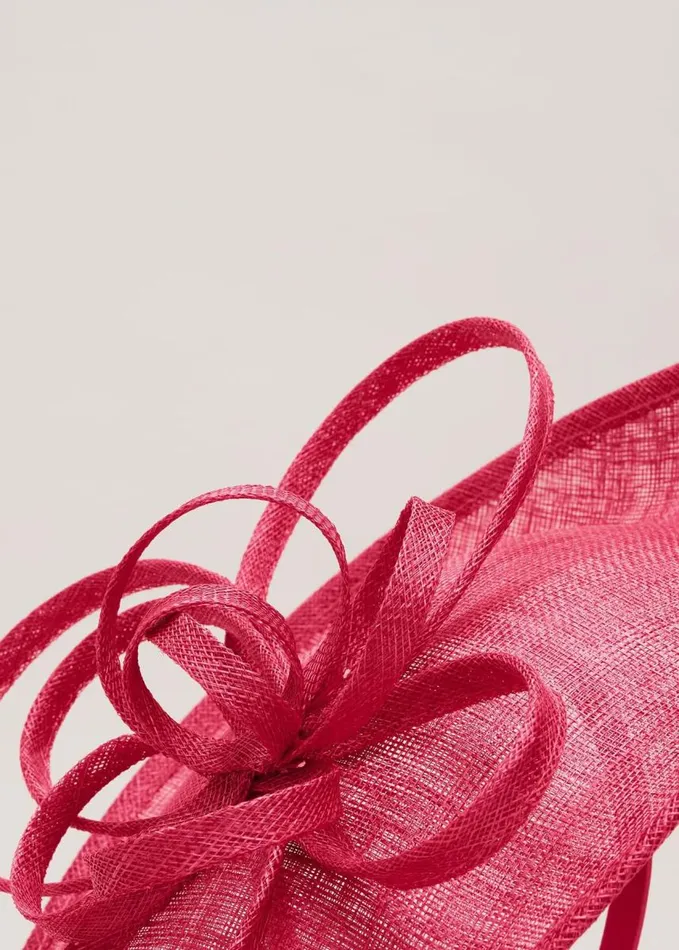 Phase Eight Pink Triple Twist Midi Disc Fascinator Pink Women Fascinators and Hats