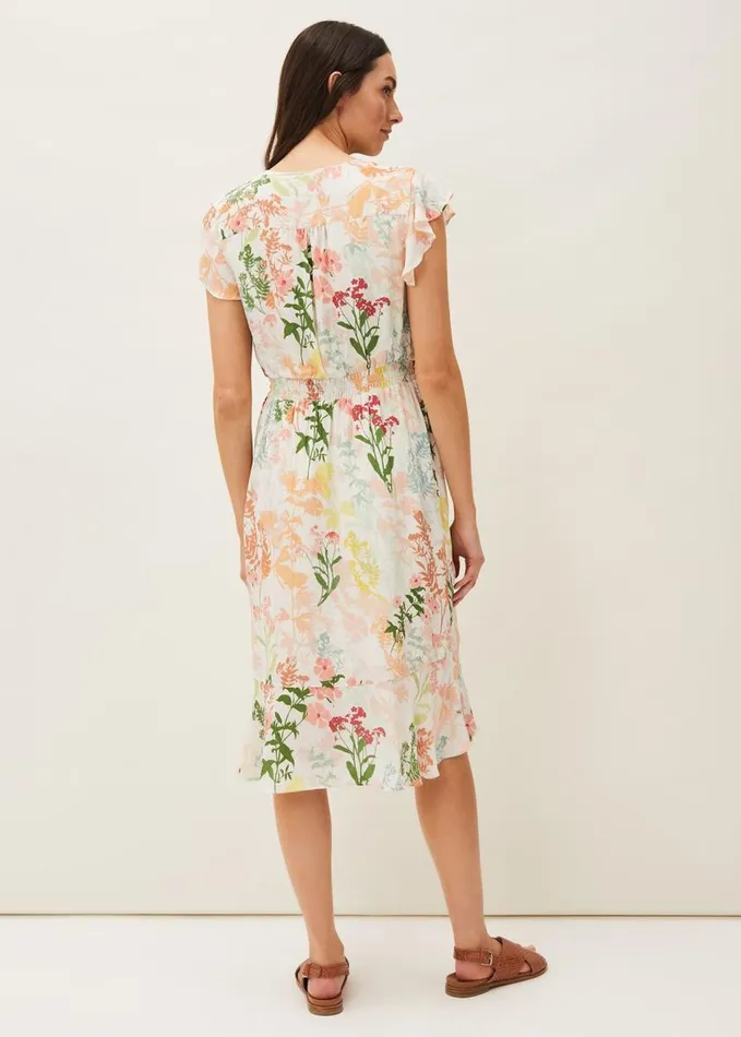 Phase Eight Remee Floral Shirt Dress Pinkorange Women Dresses