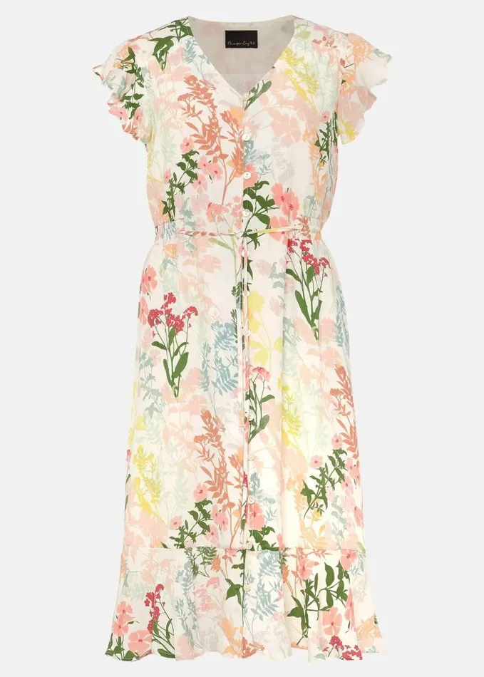 Phase Eight Remee Floral Shirt Dress Pinkorange Women Dresses