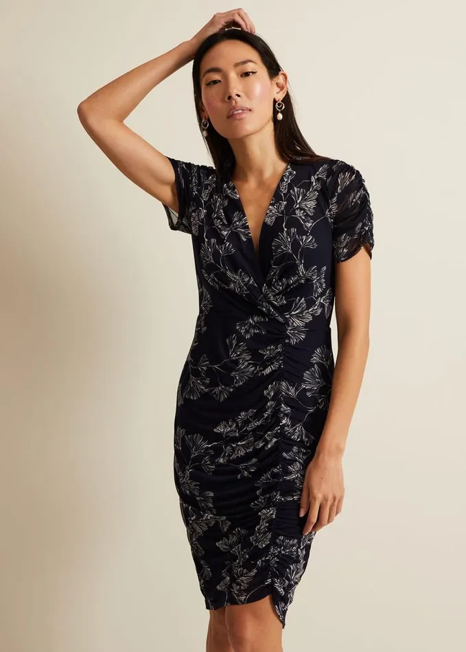 Phase Eight Remi Floral Mesh Dress Multicoloured Women Dresses