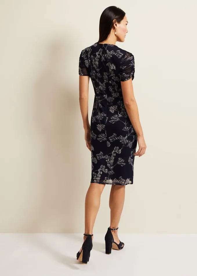 Phase Eight Remi Floral Mesh Dress Multicoloured Women Dresses