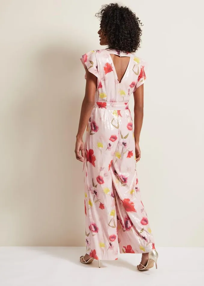 Phase Eight Rhiannon Sequin Printed Jumpsuit Multicoloured Women Dresses