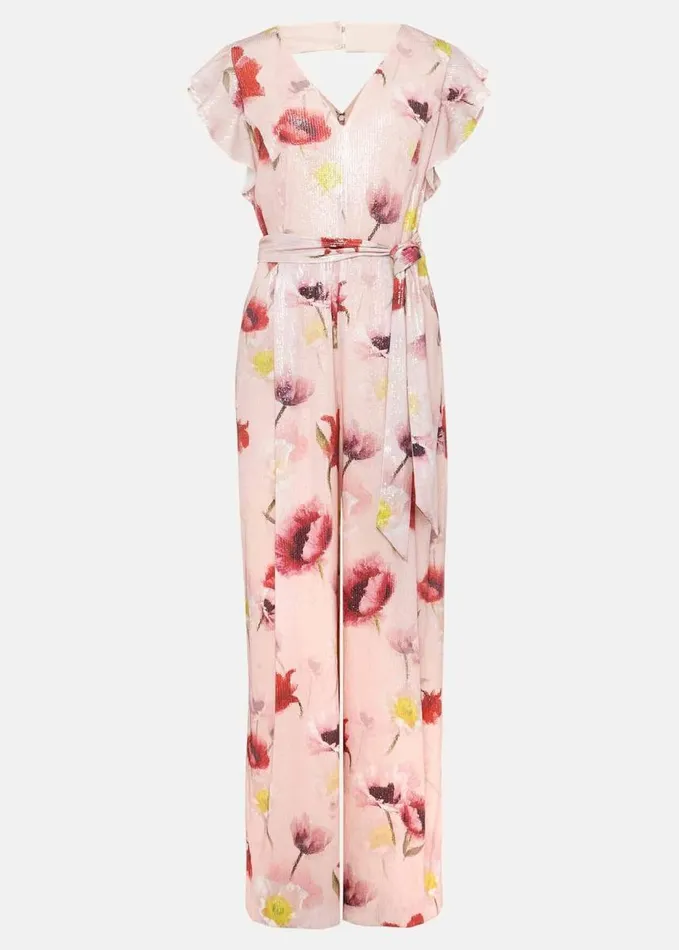 Phase Eight Rhiannon Sequin Printed Jumpsuit Multicoloured Women Dresses
