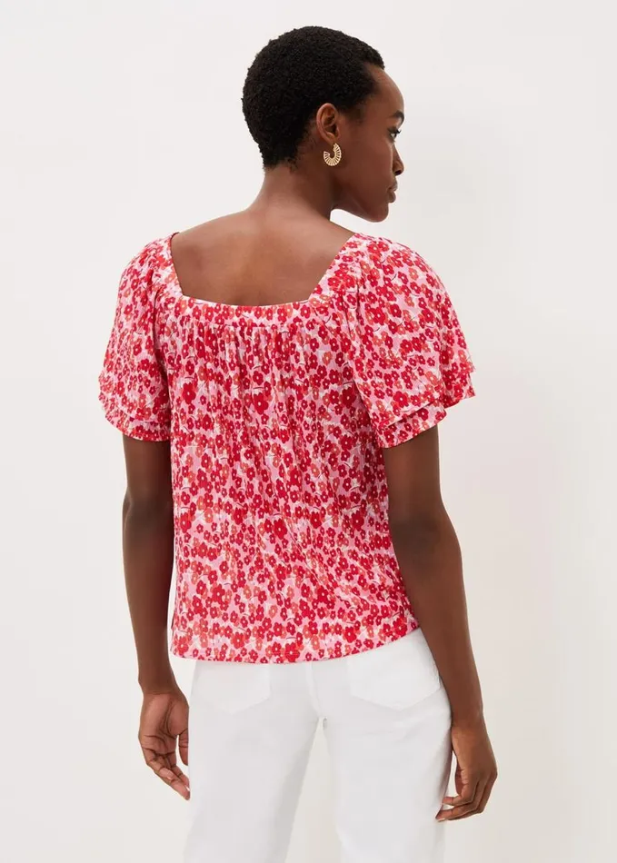 Phase Eight Saffy Floral Square Neck Top Multicoloured Women Tops and TShirts